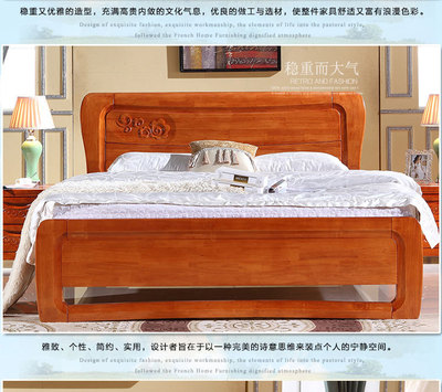 【工廠直供南康實木床 地中海實木床 白色歐式床1.8高箱橡木床】價格_廠家_圖片 -