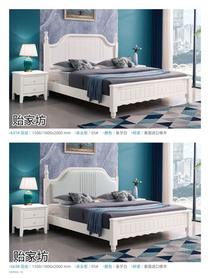 貽家坊家具,南康美式田園家具,江西韓式田園家具招商,白油實木床生產廠家