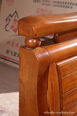 【廠家供應(yīng) 夢家緣801榆木床、水曲柳床、白臘木床 1.5/1.8m實木床】價格,廠家,圖片,床類,南康華飛家具廠-
