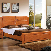 紅櫻桃色實木床_紅櫻桃色實木床價格_紅櫻桃色實木床批發/采購 
