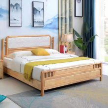 江西南康實木床廠家 南康實木床批發價格 南康橡木床工廠直銷