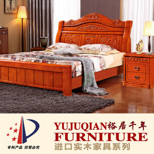 床類-【純實木家具】實木床501# 臥室實木家具批發 專業供應 南康家具-床類盡.