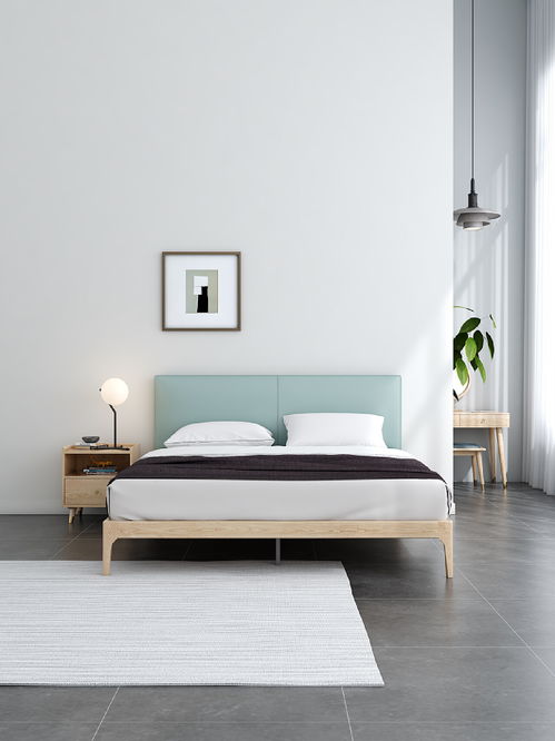 mfg家具電商產品渲染 實木床 總