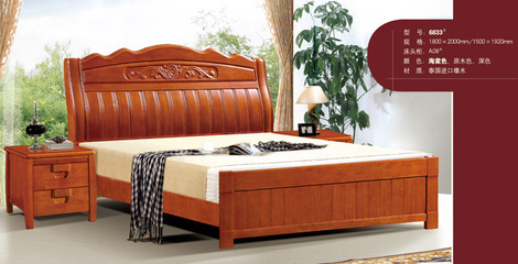 廠家供應 夢家緣6833橡木床：品質與設計的完美結合