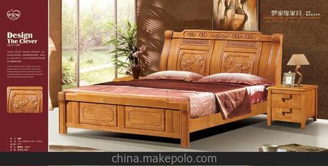 夢(mèng)家緣608橡木床 泰國(guó)進(jìn)口橡木打造，南康華飛家具廠(chǎng)精選實(shí)木床圖片大全