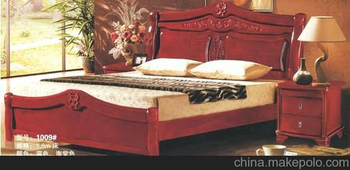 新品熱銷1009#大福家緣高檔實木床 南康家具廠家批發(fā)亮點解析