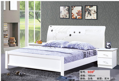 南康實木床新選擇 意林家具廠烤漆雙人床，床頭可單賣的靈活方案